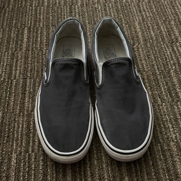 Vans Shoes - Grey Slip-on Vans